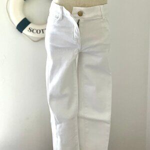 Janie and Jack NEW, white pants, size 4, adjustable waist